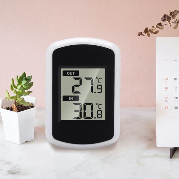 Trådlös digital väderstation inomhus utomhustermometer temperaturmätare