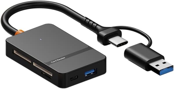 USB-C USB 3.0 kortlæser - USB til MS USB 3.0 adapter - Kameravisning til mobiltelefoner/bærbare computere/pc'er