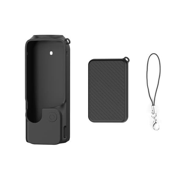 Silikone beskyttelsesetui til DJI Osmo Pocket 3, sort, 2-delt sæt