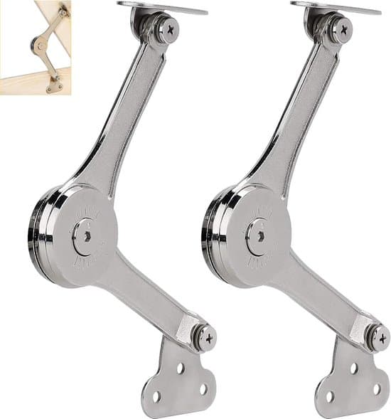 Lockgångjärn - mjukstängande - 2-pack - zinklegering