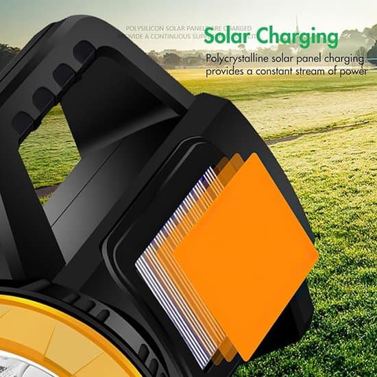 Vandtæt Solar USB Genopladelig LED Nødlygte