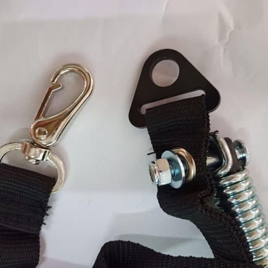 Sort cykeltrailerstik - Universal cykeltraileradapter til børn og hunde.