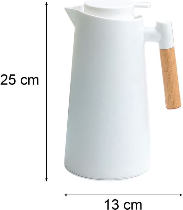 1-liters isolerad termos, dubbelväggig vakuumkaffe-/temugg