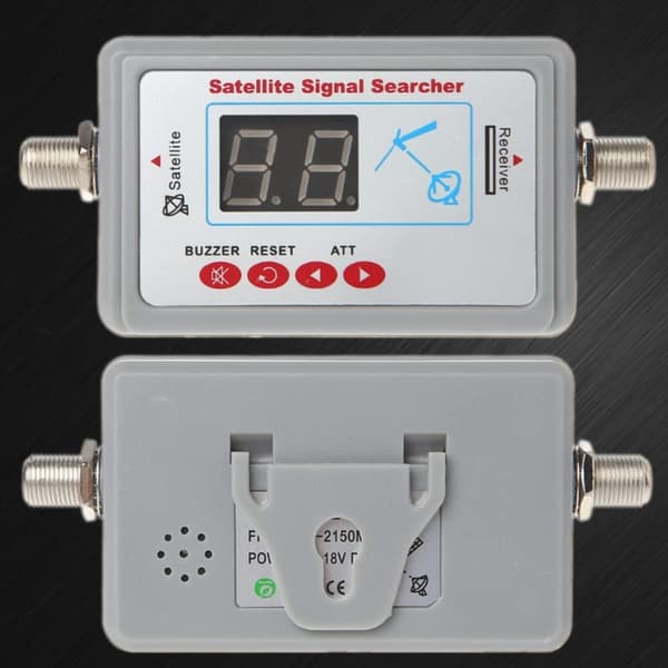 Digital satellit-TV-antenn med LCD-skärm