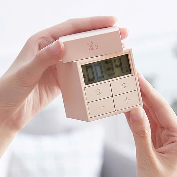 Time Magic Student Timer LCD Timer Vækkeur 3-i-1 Tidsmanager Sort