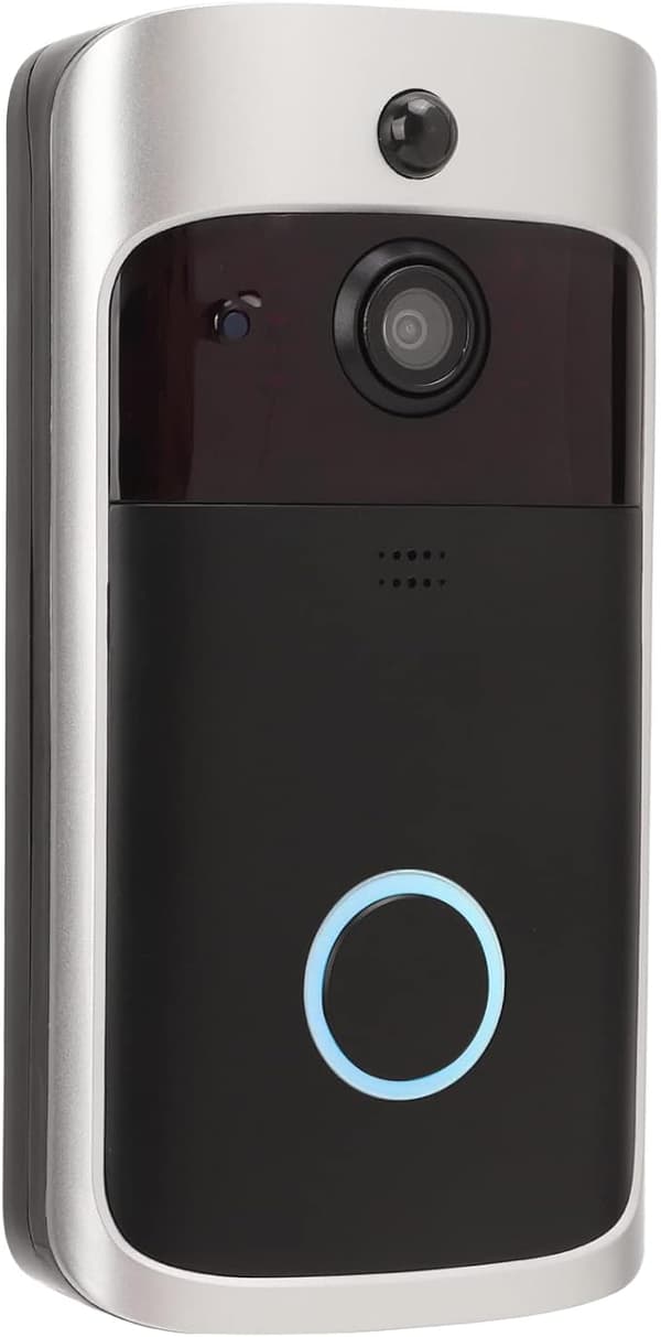 WiFi smart video dörrklocka, 720P kamera mörkerseende fjärrvideointercom