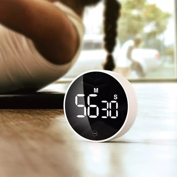 Roterande timer, justerbar ljusstyrka, magnetisk LED digital display