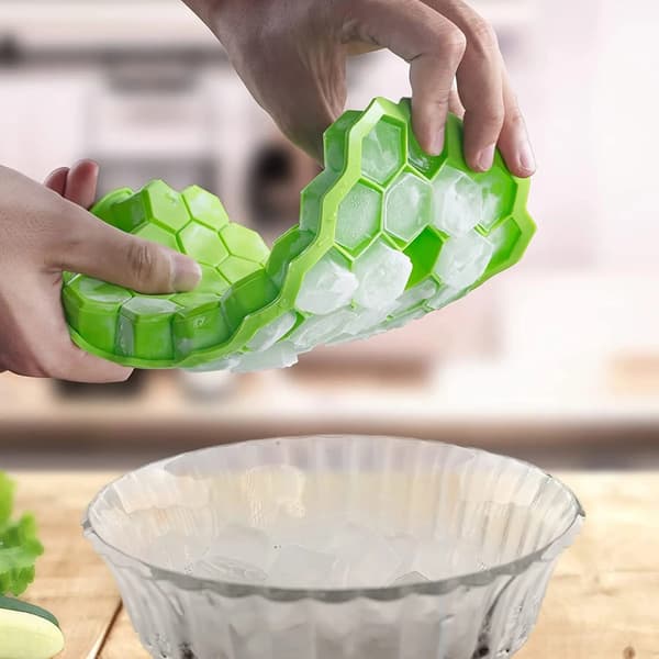 Grids isbitsbrickor kuber fryst silikon isbitsform whisky DIY-form grön