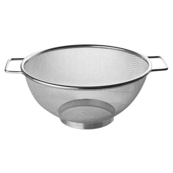 Finmaskig sil, rostfritt stål, silver, 26 cm