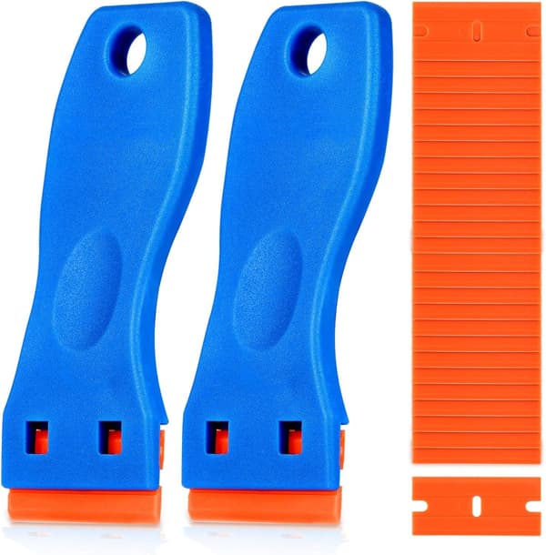 Plastrakbladsskrapa 2PCS Verktyg 100PCS Plastblad