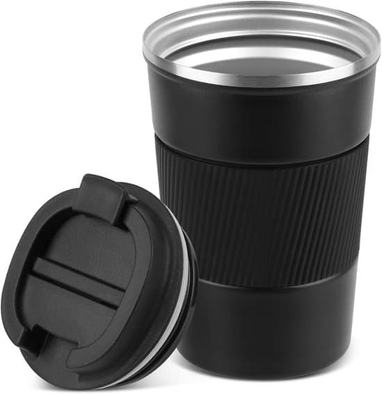 Termokaffekop 380ml - Isolerende Genanvendelig Rejsekrus Rustfrit Stål