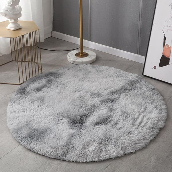 Pehmeä, pestävä matto - vaaleanharmaa - 60 cm
