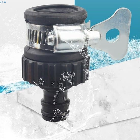 Vandhaneadapter - Slangeadapter - Havevanding - Lækagesikkert Design - 18-24 mm - Sort