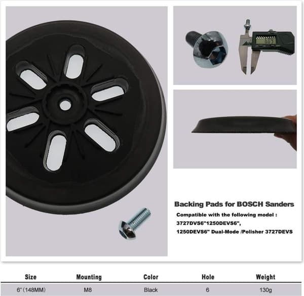 150 mm sandpapirskive/pude til GEX 150, GEX 150 AC