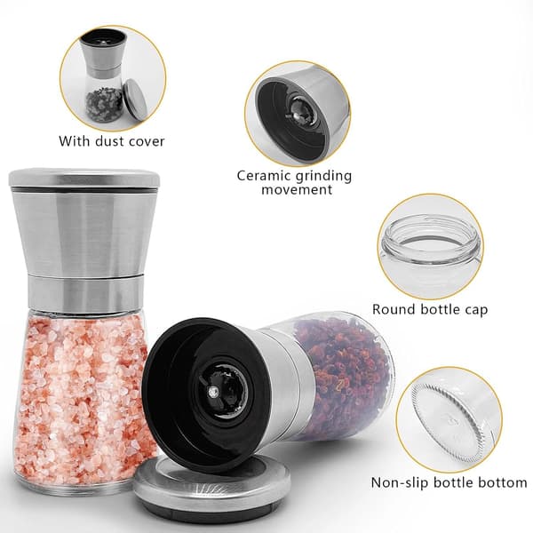 2-delat pepparkvarnset med justerbar grovhet - ergonomisk