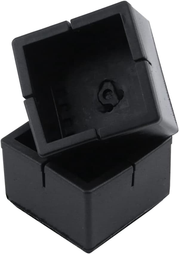 Stolsbensskydd i silikon - 49-55 mm - Svart - 8-pack
