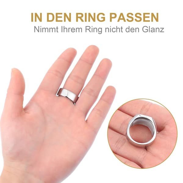8-delad osynlig ringstorleksjusterare, passar alla ringar, alla storlekar