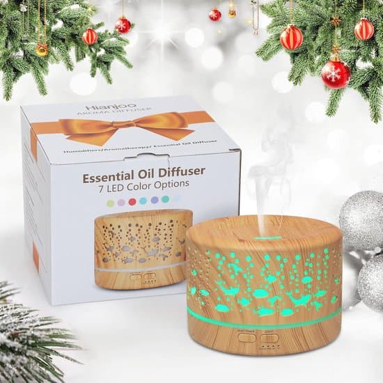 Ultralyd Aroma Diffuser 700 ml - Timer, 7 Farver LED til Hjem, Kontor og Yoga