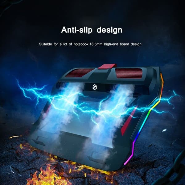 Bærbar gaming laptop kølestander til 15,6-tommer laptops
