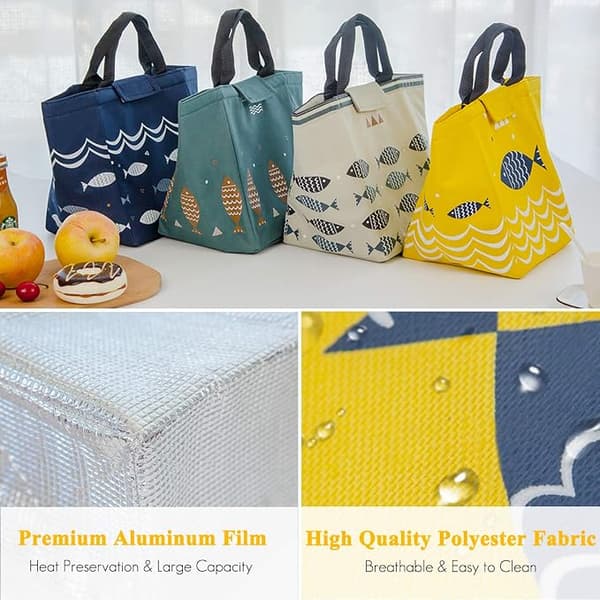 Polyester Stor Vattentät Termisk Lunchväska för Skola & Camping