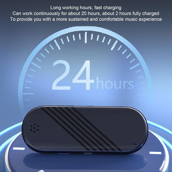 Bluetooth Pudebøjttaler Trådløs Knogleledning Mini Bærbar Under-Pude Lydstyrkekontrol Timer Hvid Støj Sort