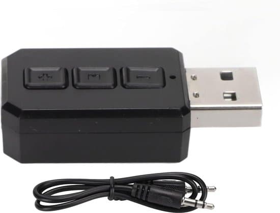 Bluetooth USB-adapter 2-i-1 trådløs dongle-modtager - stationær computer - bærbar computer - TV - spillekonsol