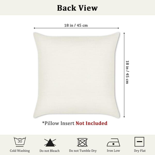 Jule-honningkage pudebetræk (4 stk.), polyester linned sofa dekoration, 45x45 cm.