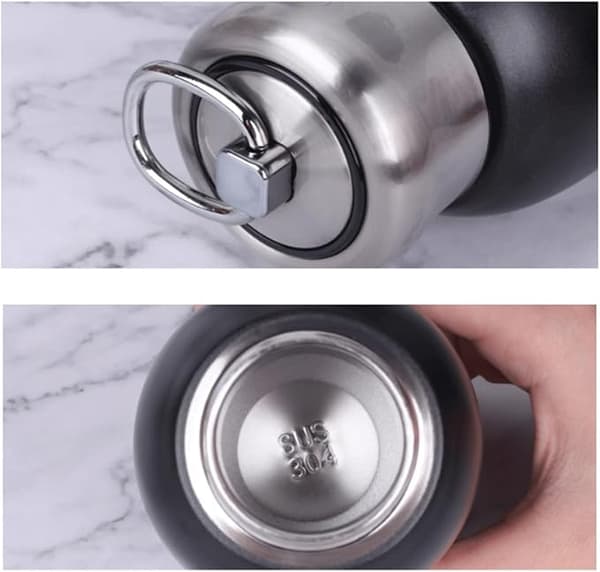 300 ml mini kaffemaskine, rustfri stålvarmer, sort til indendørs/udendørs brug.