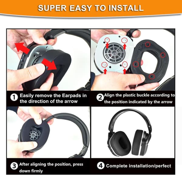 Erstatningsørepuder til Turtle Beach Stealth 700 Gen 2 trådløst gaming-headset (sort - 1 par)