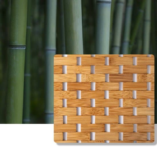 Lyxig rullbar duschmatta, halkfri matta, miljövänlig bambu, brun