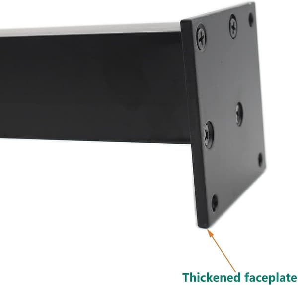 Justerbare møbelfødder 100 mm 4 tommer sorte aluminiumslegering støttefødder til sofaer senge borde tv-skabe