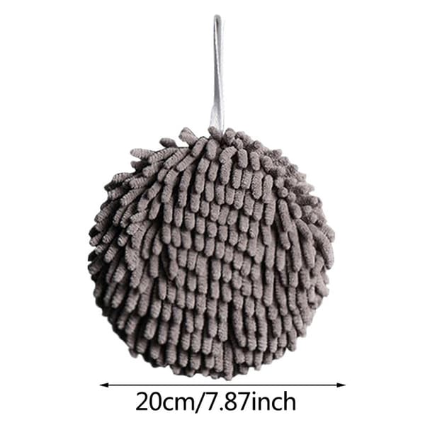 Chenille Handdukar Kök Badrum Boll Hängande Öglor Handdukar Vit