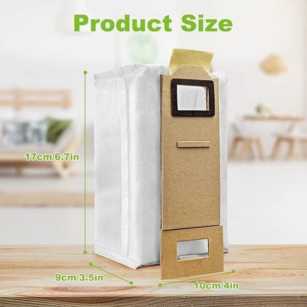10-pack dammsugarpåsar för Xiaomi Roborock T7S/T7 Plus/S7 dammsugare