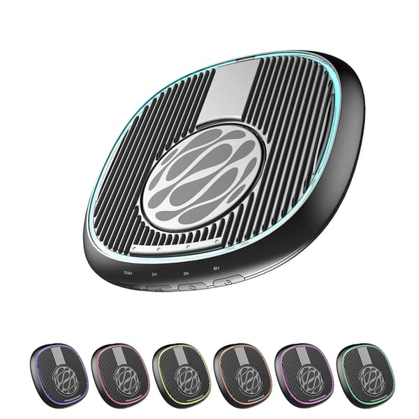 Ultratynd museshaker m/ timer & LED-indikator – USB-C, lydløs, til stationære & bærbare computere