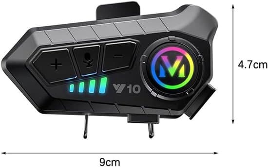 Motorcykel intercom hjelm Bluetooth headset Stemmeassistent support Dobbelt støjreduktion High Definition Opkald musik navigation