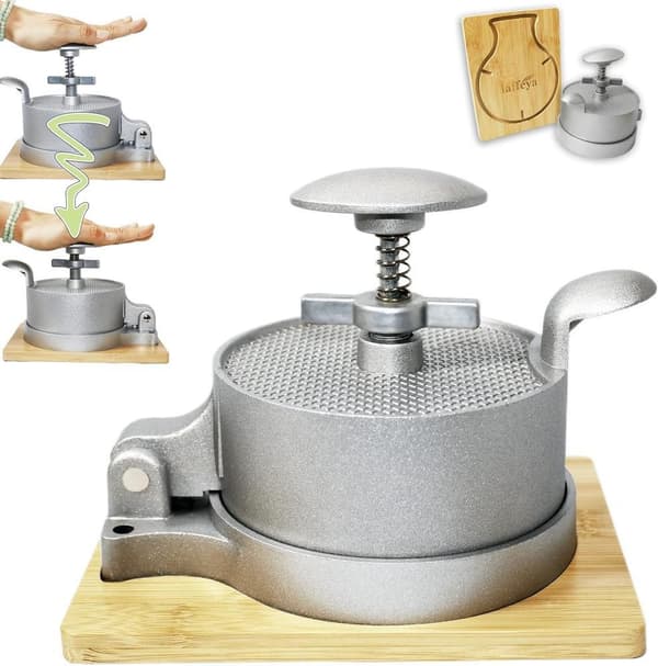 Hamburgerpress Patty Maker Justerbar Fjäder