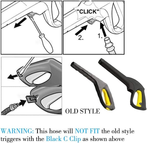 10m högtrycksslang Karcher K2 K3 K4 K5 K6 K7 snabbkoppling