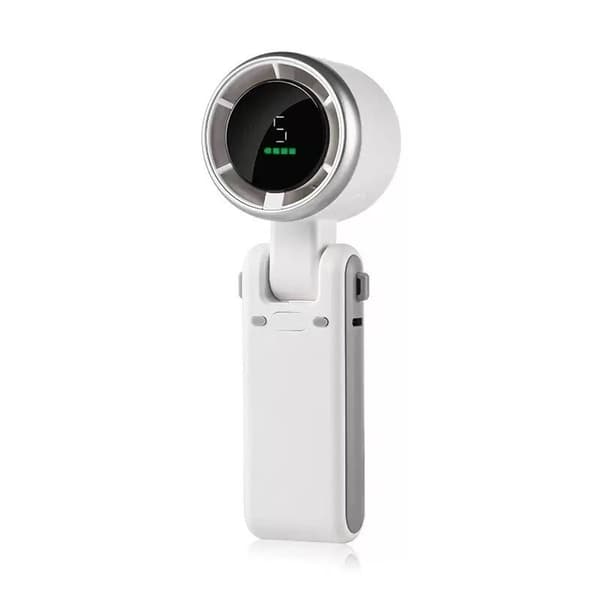 Mini bærbar håndholdt turboventilator USB genopladelig køling 10 timer - Sort