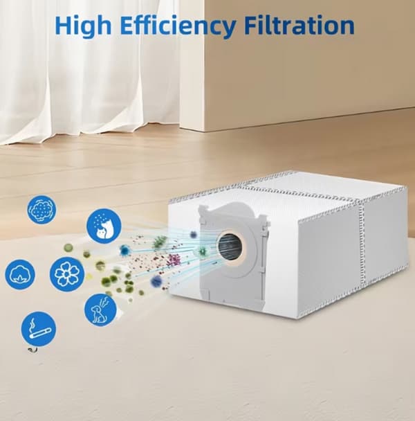 10 dammpåsar reservdelar för ECOVACS DEEBOT dammsugare.