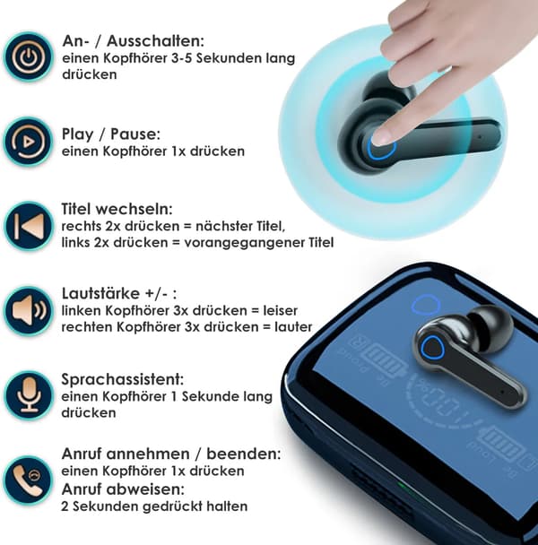 Bluetooth-nappikuulokkeet Samsung Galaxy Note 10 Plus Lite -puhelimelle