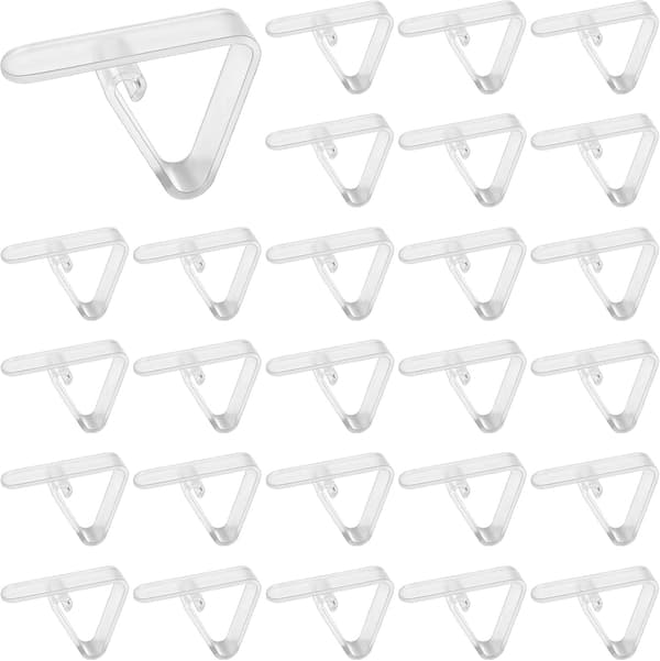27-delars förpackning med halkfria bordsduksklämmor i plast