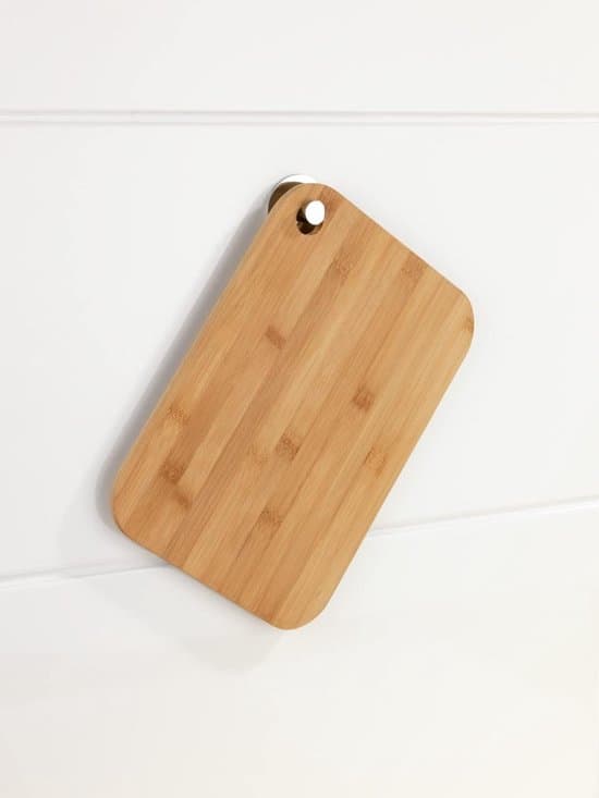 Skärbräda i bambu - köksbräda skärbräda med grepphål - Bladvänlig bambu 28 x 21 x 1 cm
