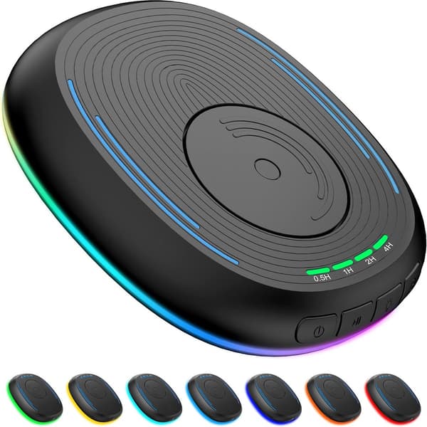 Mus jitter - Musebevæger - Usynlig musebevægelses enhed - Med timer - RGB ventileret museoscillator - Sort