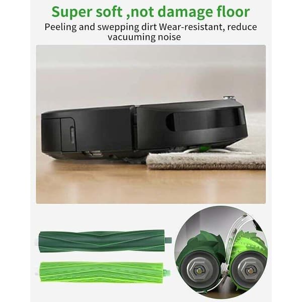 Reservedele og tilbehør, inklusive børster, til iRobot Roomba i/e/j-serien, i7, i7+, i3, i3+, i4, i4+, i6, i6+, j7, j7+, E5, E6 og E7.