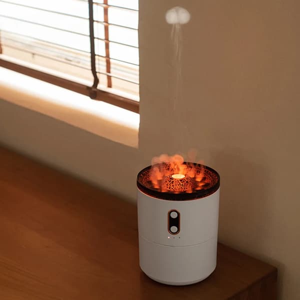 (Plug-in) dimluftfuktare, renar luften, sprickflamma doft högfrekvent luftfuktare 450ml, lämplig för sovrum