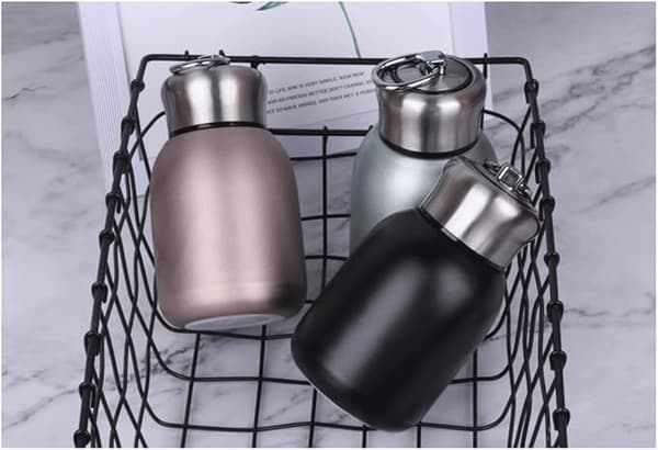 300 ml mini kaffemaskine, rustfri stålvarmer, sort til indendørs/udendørs brug.
