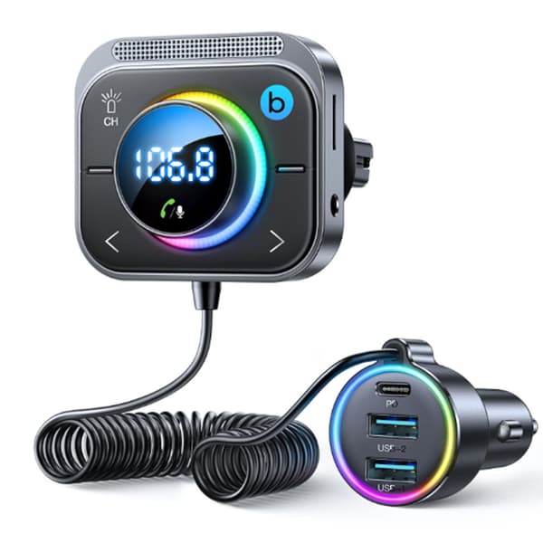 Bluetooth FM-sender Bilradio USB Hurtigoplader Adapter MP3-afspiller Håndfri