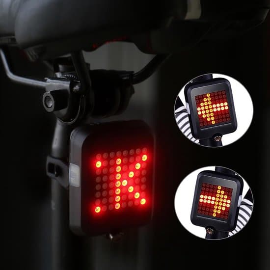 Cykelbakljus med blinkers