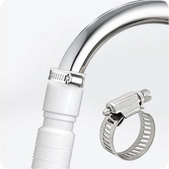 50-delars bränsleslangklämmor - Rostfritt stål - 16-25 mm - Silver