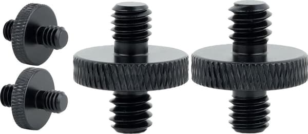 10 adapterskruer, 1/4” til M6, stativ, aluminiumslegering, sort.